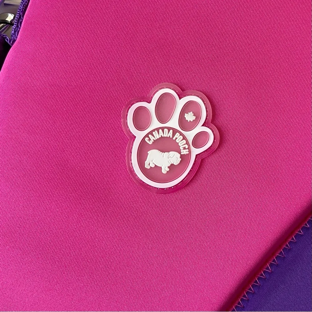 Canada Pooch High Tide Life Dog Jacket - Pink/Purple - Size 20